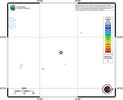 Mappa EMS - territori località