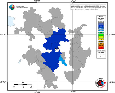 Mappa EMS - territori comuni