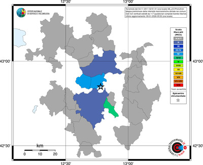 Mappa MCS - territori comuni