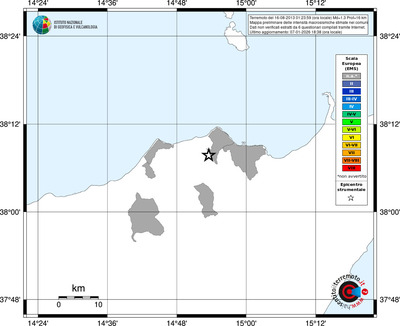 Mappa EMS - territori comuni