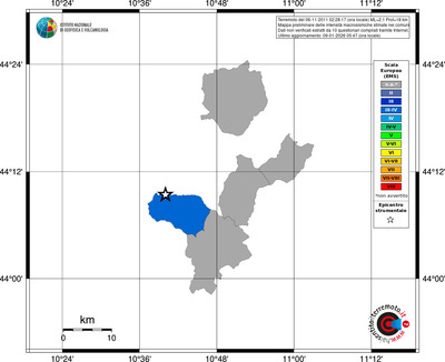 Mappa EMS - territori comuni