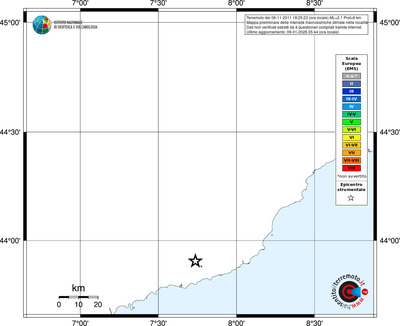 Mappa EMS - territori località