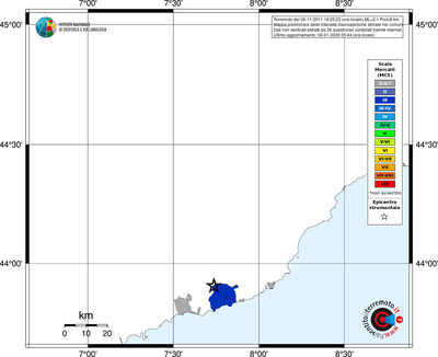 Mappa MCS - territori comuni