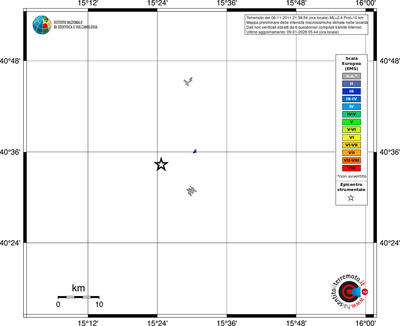 Mappa EMS - territori località