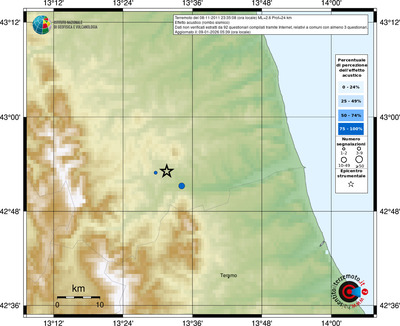 Mappa comuni con almeno 3 questionari