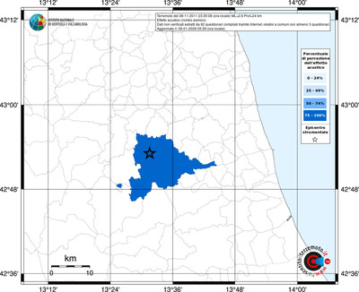 Mappa territorio comunale con almeno 3 questionari