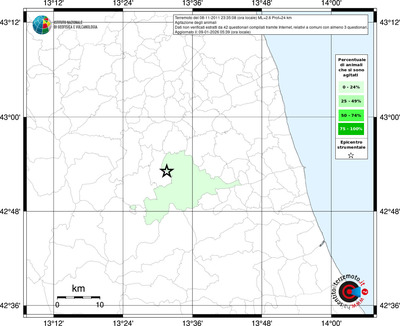 Mappa territorio comunale con almeno 3 questionari