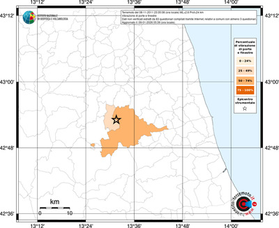 Mappa territorio comunale con almeno 3 questionari