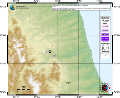 Mappa comuni con almeno 3 questionari