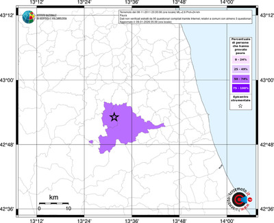 Mappa territorio comunale con almeno 3 questionari