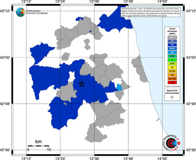 Mappa EMS - territori comuni
