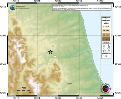 Mappa comuni con almeno 3 questionari