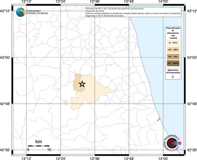 Mappa territorio comunale con almeno 3 questionari