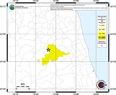 Mappa territorio comunale con almeno 3 questionari
