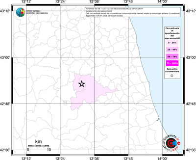 Mappa territorio comunale con almeno 3 questionari