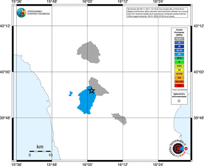 Mappa EMS - territori comuni