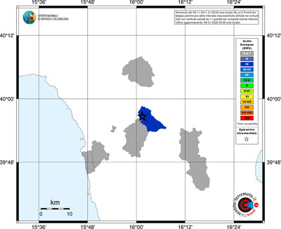 Mappa EMS - territori comuni