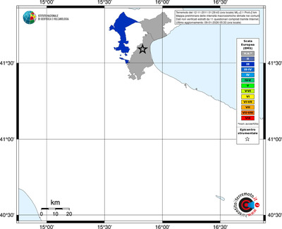 Mappa EMS - territori comuni