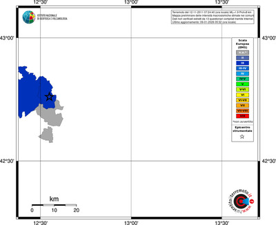 Mappa EMS - territori comuni