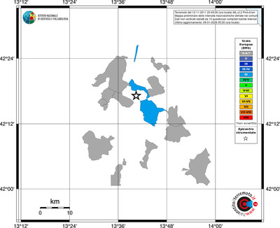 Mappa EMS - territori comuni