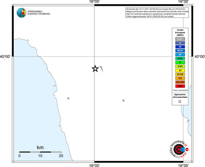 Mappa EMS - territori località