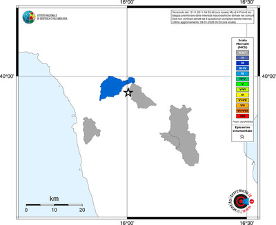 Mappa MCS - territori comuni