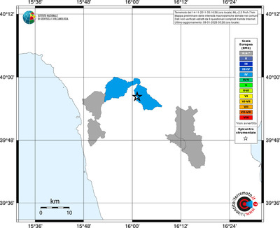 Mappa EMS - territori comuni