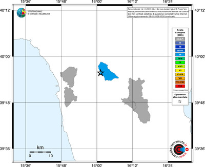 Mappa EMS - territori comuni