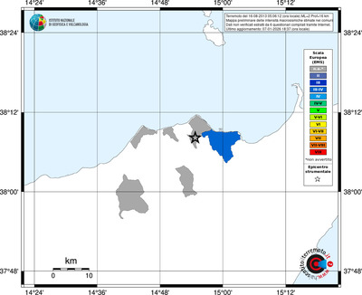Mappa EMS - territori comuni