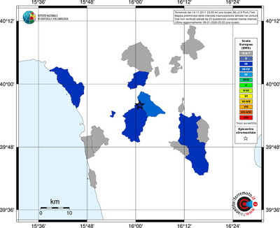 Mappa EMS - territori comuni