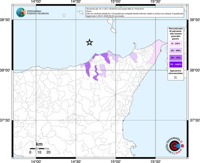 Mappa territorio comunale con almeno 3 questionari