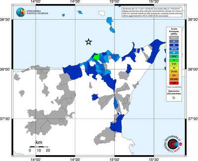 Mappa EMS - territori comuni