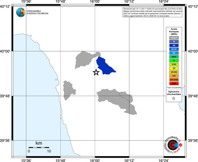 Mappa EMS - territori comuni