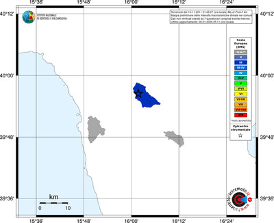 Mappa EMS - territori comuni