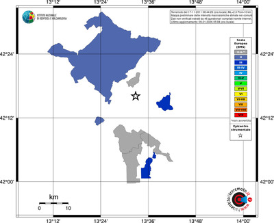 Mappa EMS - territori comuni