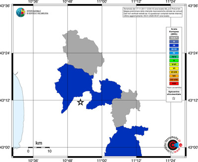 Mappa EMS - territori comuni