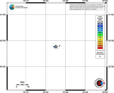 Mappa EMS - territori località