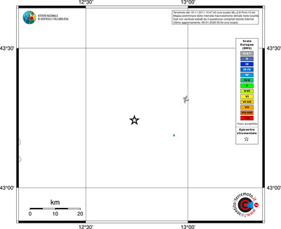 Mappa EMS - territori località