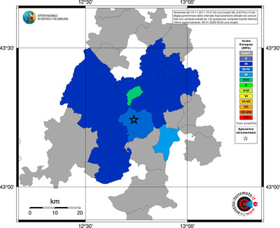 Mappa EMS - territori comuni