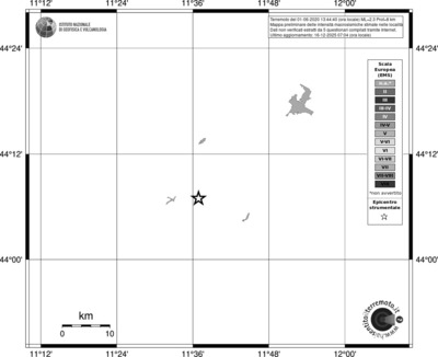 Mappa EMS - territori località