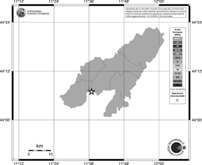 Mappa EMS - territori comuni