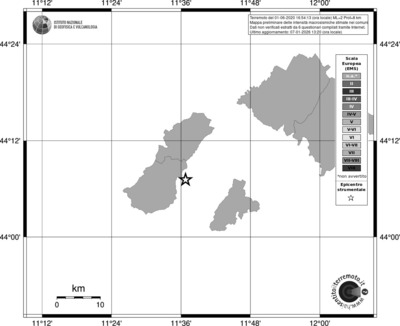 Mappa EMS - territori comuni