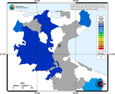 Mappa EMS - territori comuni