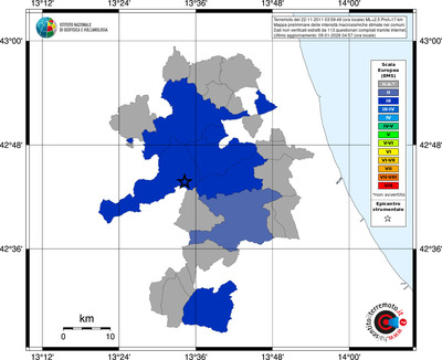 Mappa EMS - territori comuni