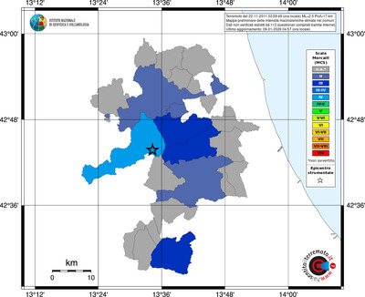 Mappa MCS - territori comuni