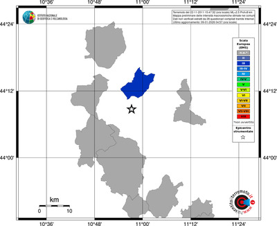 Mappa EMS - territori comuni