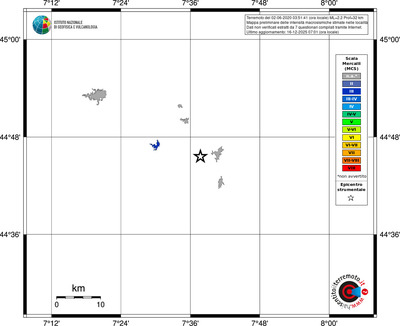 Mappa MCS - territori località