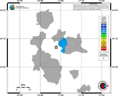 Mappa MCS - territori comuni