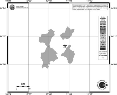 Mappa EMS - territori comuni