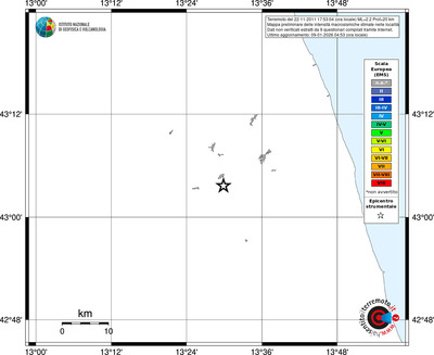 Mappa EMS - territori località